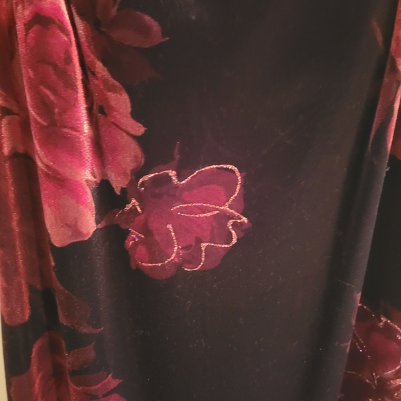 Rachel Kaye Black and Red Spaghetti Strap Maxi Dress - Picture 2 of 6